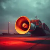 Loud Container Ship Horn Blasts sound effect artwork