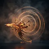 Distant Single Submachine Gun Shot sound effect artwork