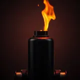 Gas Release Hiss and Electronic Alarm Beeps sound effect artwork