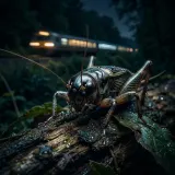 Night Crickets and a Passing Train sound effect artwork
