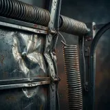 Slowed Garage Door Metal Impacts and Groans sound effect artwork