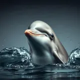 Dolphin Exhaling Through Blowhole with Water Splashes sound effect artwork