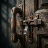 Worn Wooden Door Handle Jiggle sound effect artwork