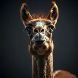 Guanaco Making Short Fluttering Snorts sound effect artwork