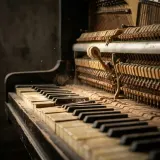 Detuned Broken Upright Piano Strike sound effect artwork