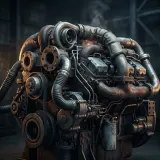Heavy Diesel Machinery Start and Shutdown sound effect artwork