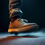Cartoon Shoe Skidding Stop sound effect artwork